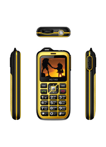 Мобільний телефон B200 RX Yellow Astro astro b200 rx yellow (131851169)