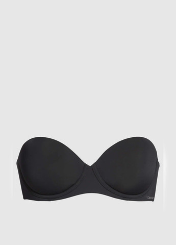 Чорний балконет бюстгальтер Calvin Klein з кісточками нейлон