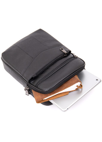 Мужской кожаный мессенджер 18,5х24х6 см Vintage (252131510)