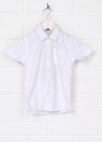 Белая кэжуал рубашка Heach Junior с коротким рукавом