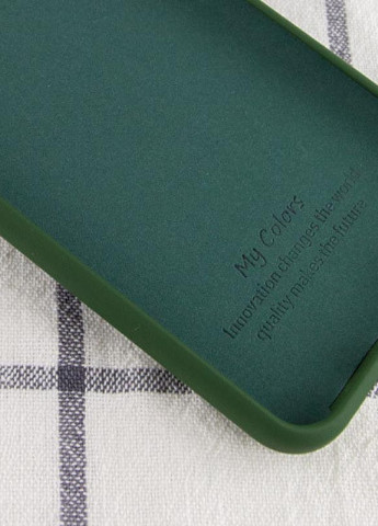 Чехол Silicone Cover My Color Full Protective (A) для Xiaomi Mi 10T Lite / Redmi Note 9 Pro 5G Зеленый / Dark green Epik (237834646)