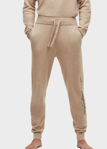 Бежевые домашние зимние джоггеры брюки Karl Lagerfeld