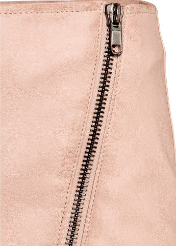 Пудровая кэжуал однотонная юбка H&M