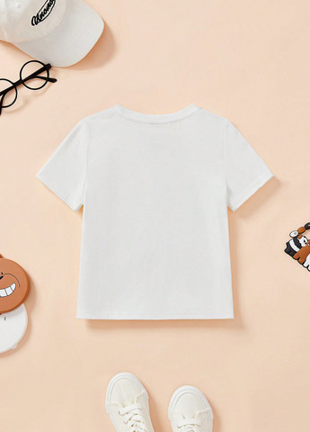 Белая летняя футболка SHEIN