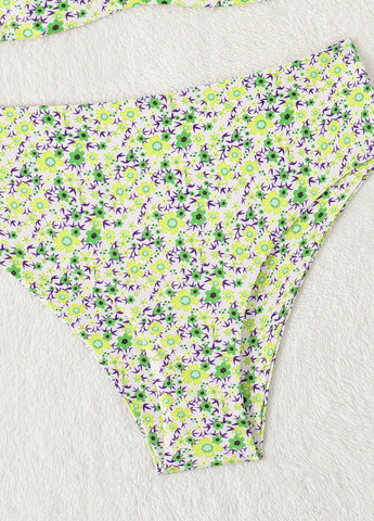 Комбінований літній купальник (ліф, трусики) бандо, роздільний SHEIN