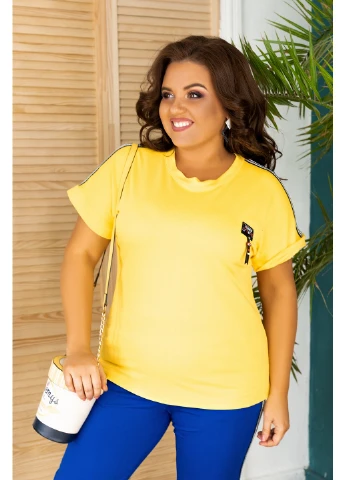 Спортивный костюм 168-3 64 Сине-желтый N.N.C.Fashion (223458356)