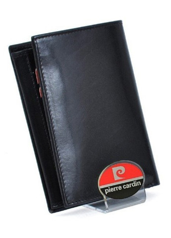Чоловіче шкіряне портмоне без застібки чорне YS507.1 326 Pierre Cardin (210103820)