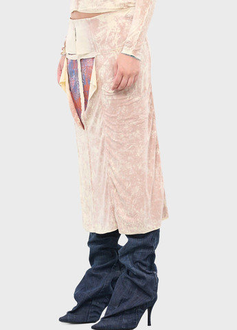 Бежевая кэжуал тай-дай юбка Diesel