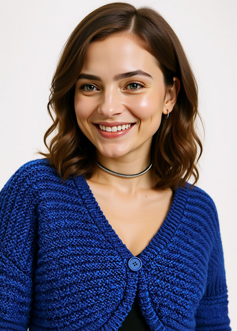 Синий демисезонный кардиган Reserved