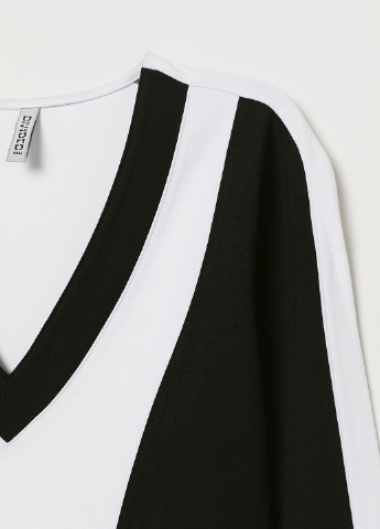 Чорно-білий кежуал сукня H&M однотонна