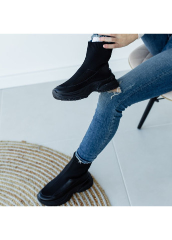 Осенние ботинки женские maple 3319 41 26 см черный Fashion из искусственной кожи