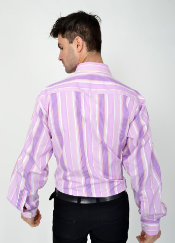 Сиреневая кэжуал рубашка в полоску Ager