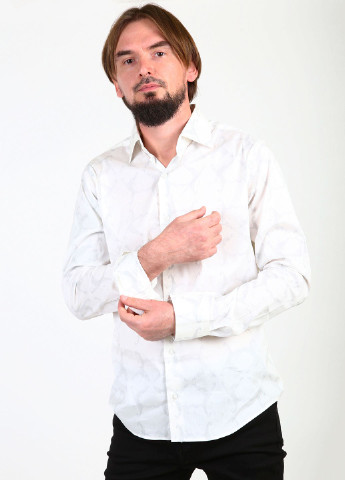 Белая рубашка с орнаментом August Mcgregor