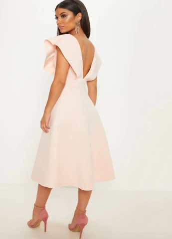Рожева кежуал сукня PrettyLittleThing однотонна
