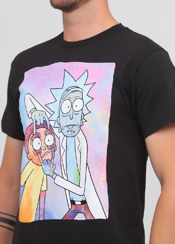 Черная футболка Rick and Morty