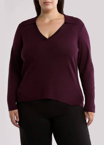 Темно-фиолетовый демисезонный пуловер пуловер Calvin Klein