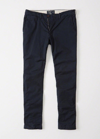 Темно-синие кэжуал демисезонные чиносы брюки Abercrombie & Fitch