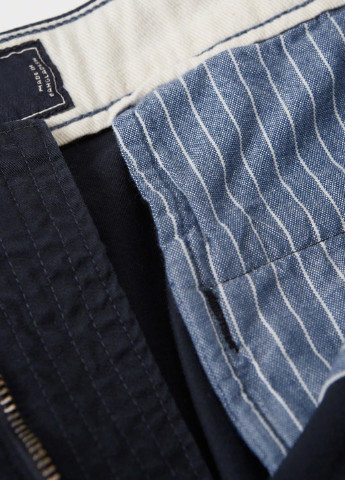 Темно-синие кэжуал демисезонные чиносы брюки Abercrombie & Fitch