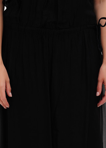 Чорна кежуал сукня Pura Seta однотонна