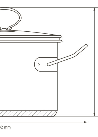 Кастрюля с крышкой Universum Ø 18 см 2.6 л [50062] Vinzer (254035533)