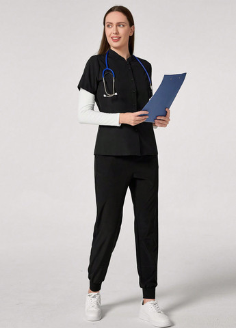 Чёрная блуза SHEIN