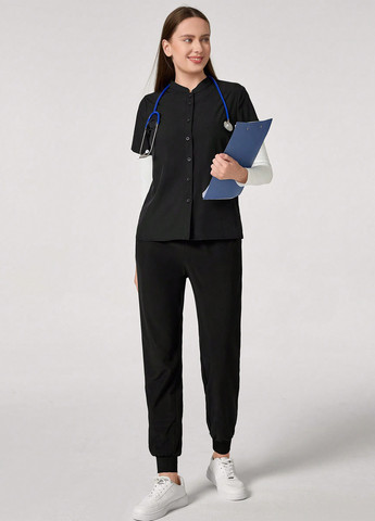 Чёрная блуза SHEIN