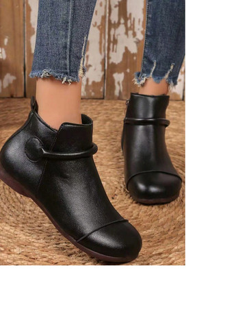 Черные демисезонная ботильоны SHEIN