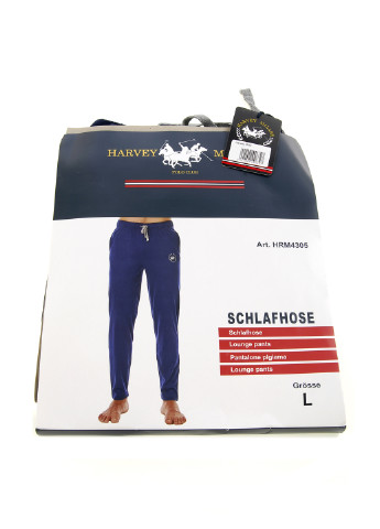 Синие домашние демисезонные брюки Harvey Miller