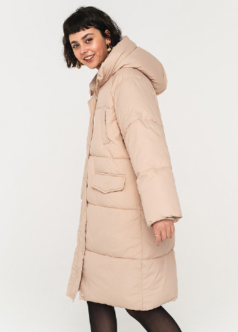 Бежевая зимняя пальто befree