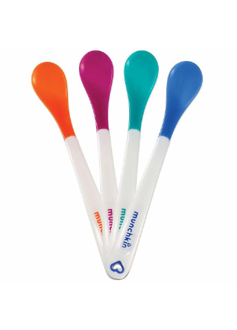Набор детской посуды White Hot термочувствительных ложек 4 шт Munchkin (252244213)