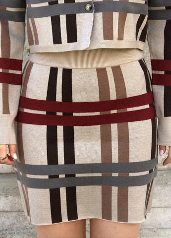 Разноцветная кэжуал в клетку юбка SHEIN