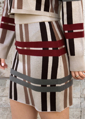 Разноцветная кэжуал в клетку юбка SHEIN