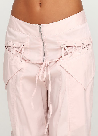 Розовые кэжуал летние прямые брюки Lauren Vidal