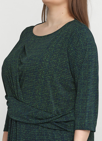 Зеленое кэжуал платье Talbots с абстрактным узором