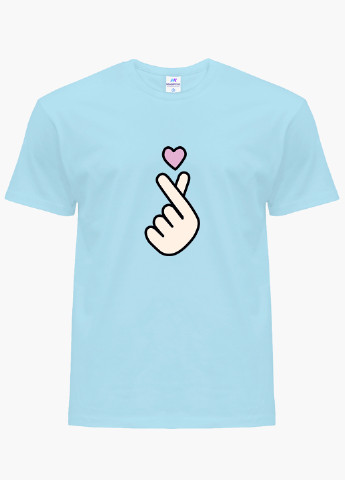 Блакитна демісезонна футболка дитяча бтс (bts) (9224-1063) MobiPrint