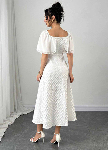 Білий святковий, вечірня сукня кльош SHEIN однотонна