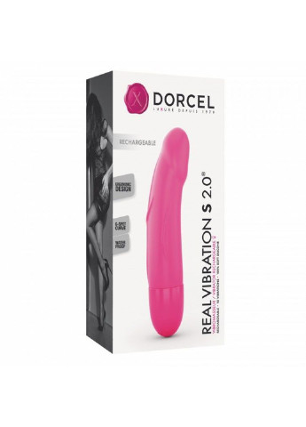 Вибратор Real Vibration S Magenta 2.0, диам 3,7см, перезаряжаемый, для точки G Dorcel (254734233)