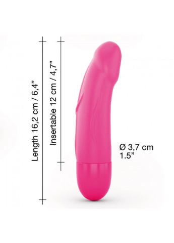 Вибратор Real Vibration S Magenta 2.0, диам 3,7см, перезаряжаемый, для точки G Dorcel (254734233)