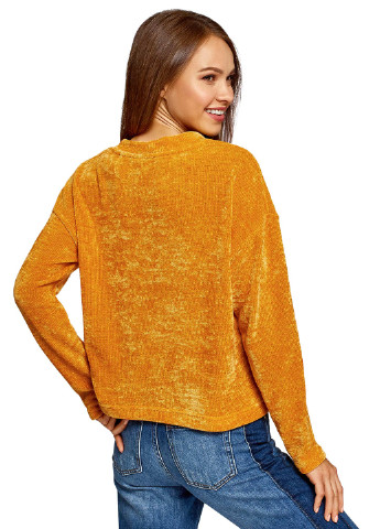 Желтый демисезонный свитер джемпер Oodji