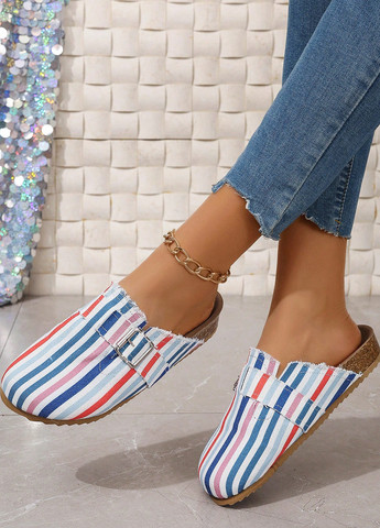 Цветные туфли SHEIN без каблука с бахромой