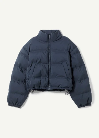 Темно-синяя зимняя куртка H&M