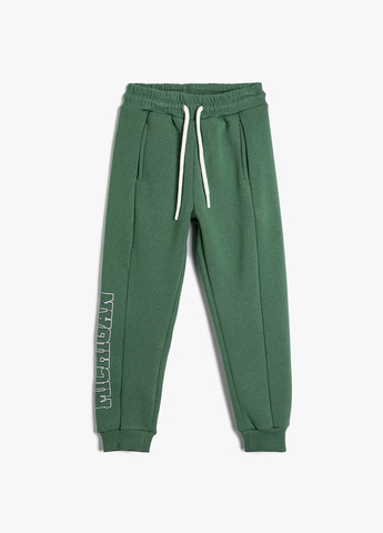 Зеленые кэжуал демисезонные брюки джоггеры KOTON