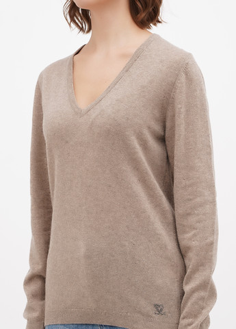 Светло-коричневый демисезонный пуловер пуловер Sassofono