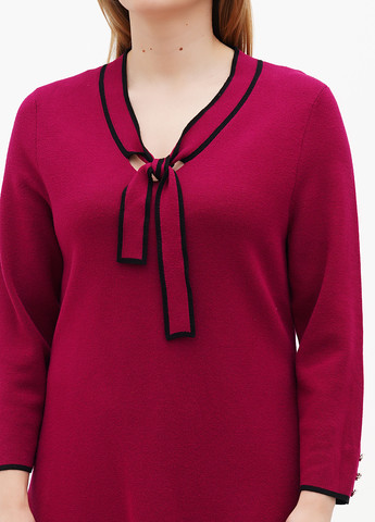 Фуксиновое (цвета Фуксия) кэжуал платье платье-свитер Talbots однотонное