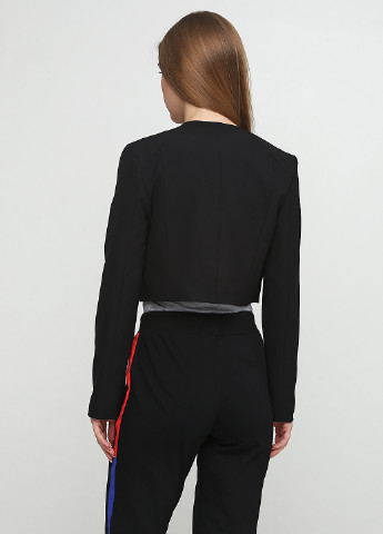 Черный женский жакет Everis в клеточку - демисезонный