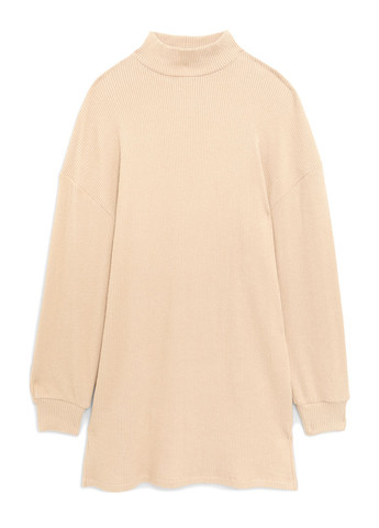 Бежевое кэжуал платье платье-свитер Jennyfer однотонное