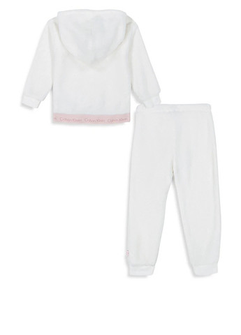 Білий демісезонний костюм (худі, штани) брючний Calvin Klein