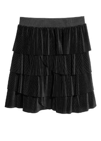 Черная однотонная юбка H&M