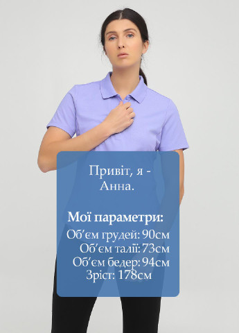 Светло-фиолетовая женская футболка-поло Greg Norman однотонная