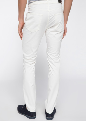 Белые демисезонные слим брюки DeFacto